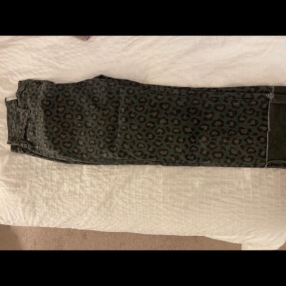 Oneteaspoon green leopard starlight jeans - Picture 3 of 3